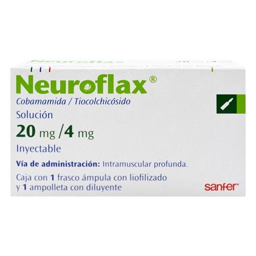 Neuroflax 20 20Mg/4Mg Con 1 Ampulas (Cobamamida/Tiocolchicosido)