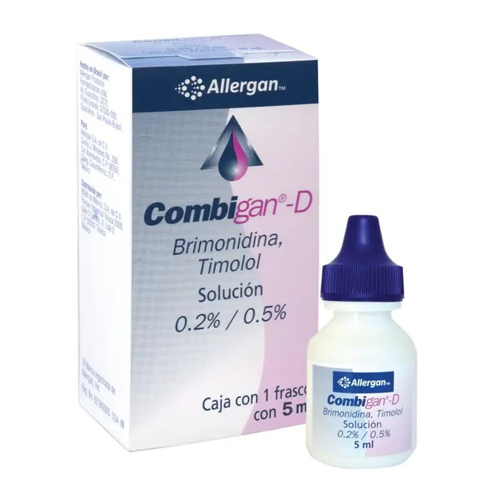 Combigan-D Gotas 0.2%/0.5% Frasco 5Ml (Brimodinina/Timolol)