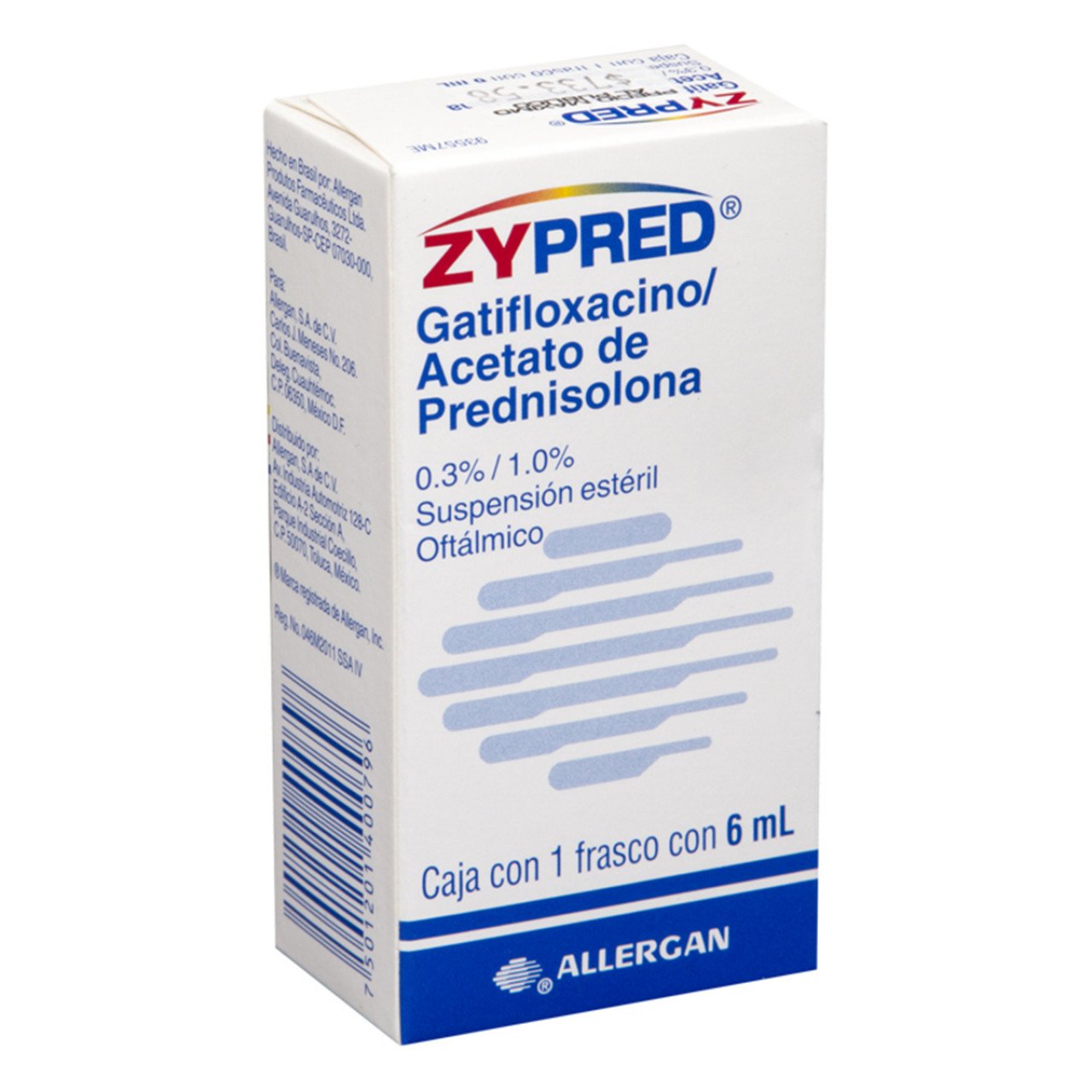 Zypred Gotas 0.3%/1% 6Ml (Gatifloxacino/Prednisolona)