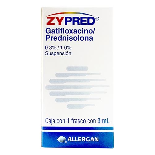 Zypred Gotas 0.3%/1% 3Ml (Gatifloxacino/Prednisolona)