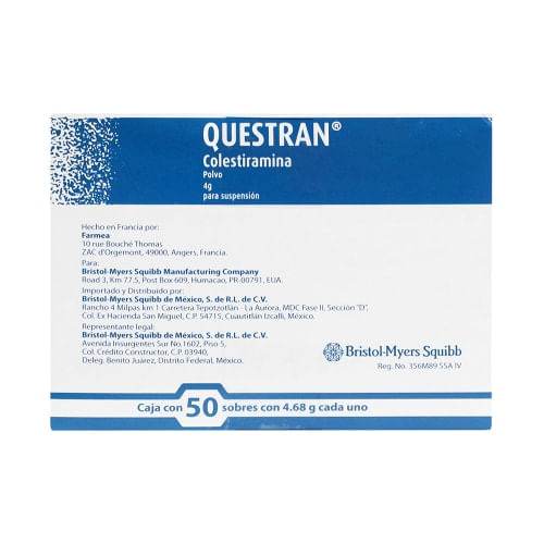 Questran Sobre 4G Con 50 (Colestiramina) — WeCare Pharma