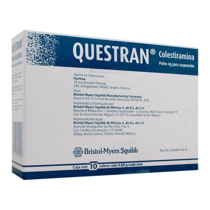 Questran Sobre 4G Con 10 (Colestiramina) — WeCare Pharma