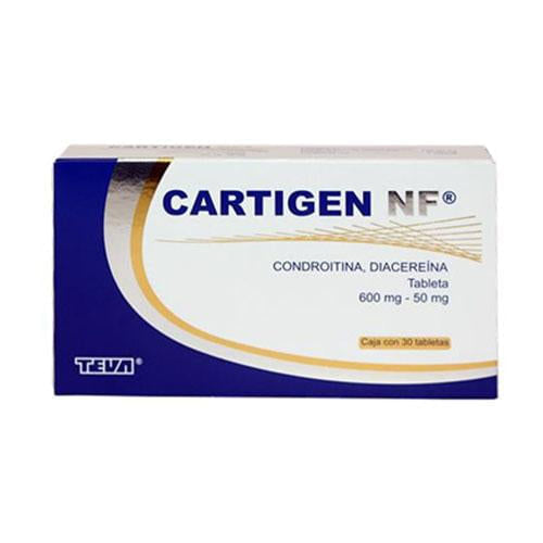 Cartigen Nf 600Mg/50Mg Con 30 Tabletas (Condroitina/Diacereina)