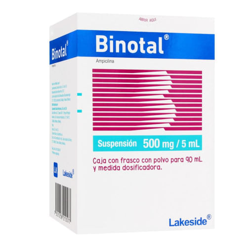 Binotal Suspensión 500Mg/5Ml 90Ml (Ampicilina)