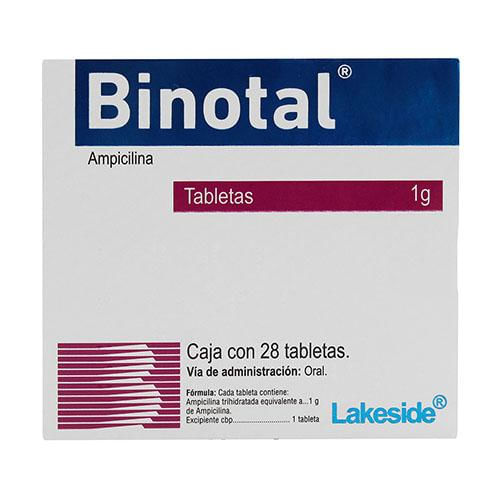 Binotal 1Mg Con 28 Capsulas (Ampicilina)