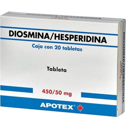 Diosmina/Hesperidina 450Mg/50Mg Con 20 Apotex Tabletas - WeCare Pharma