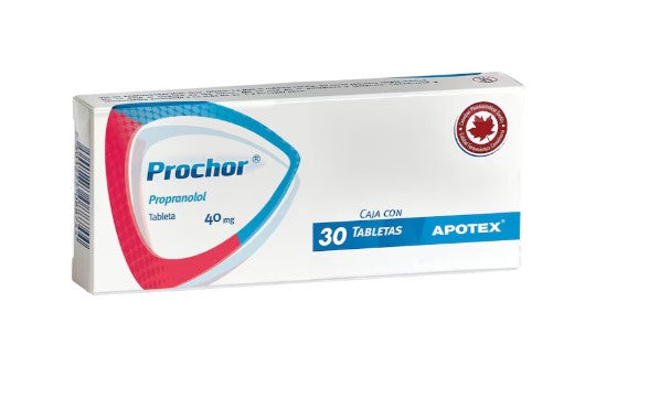 Prochor 40Mg Con 30 Tabletas (Propranolol)