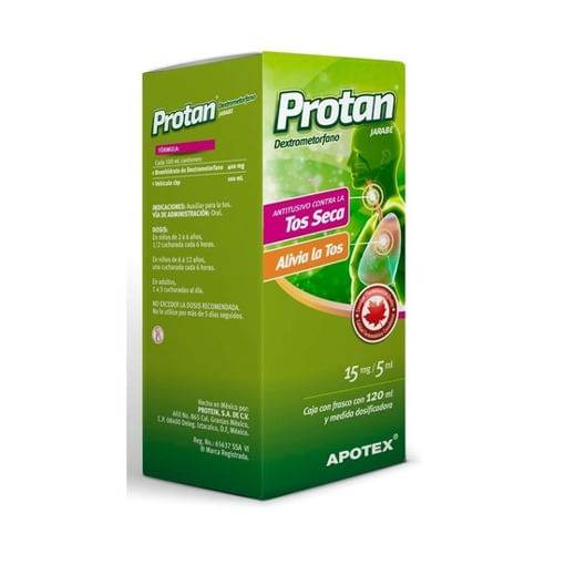 Protan Jarabe 15Mg/5Ml 120Ml (Dextrometorfano) - WeCare Pharma