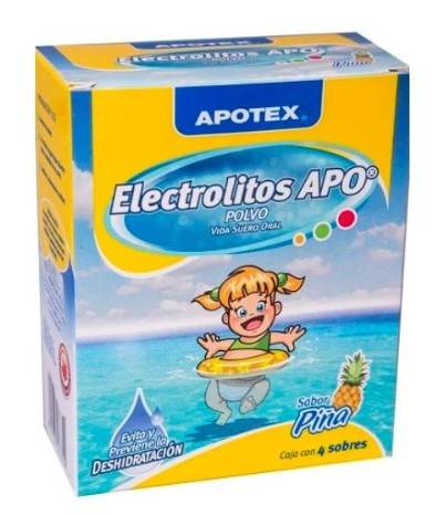 Electrolitos Apo Polvo 28.14G Con 4 Piña - WeCare Pharma