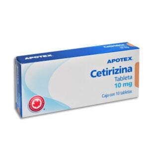 Cetirizina 10Mg Con 10 Apotex Tabletas - WeCare Pharma