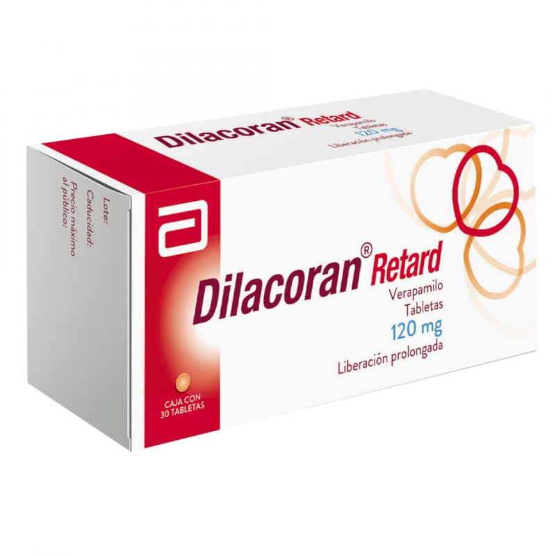 Dilacoran Retard 120Mg Con 30 Tabletas (Verapamilo)