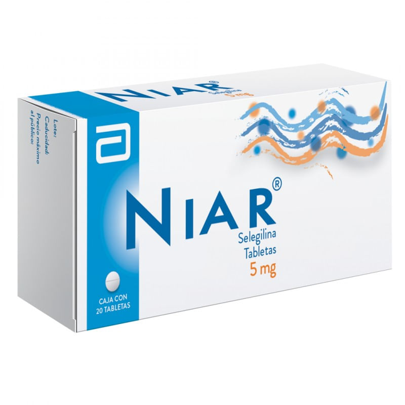 Niar 5Mg Con 20 Tabletas (Selegilina)