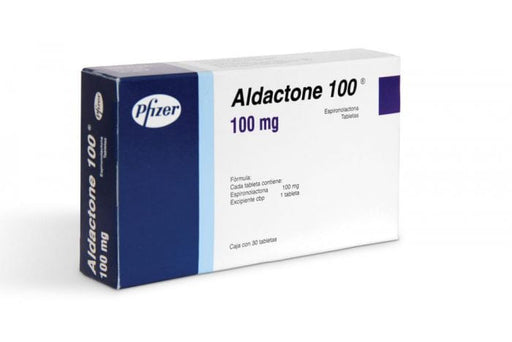 Aldactone 100 100Mg Con 30 Tabletas (Espironolactona)