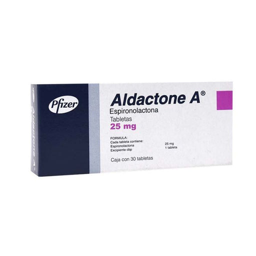 Aldactone A 25Mg Con 30 Tabletas (Espironolactona)