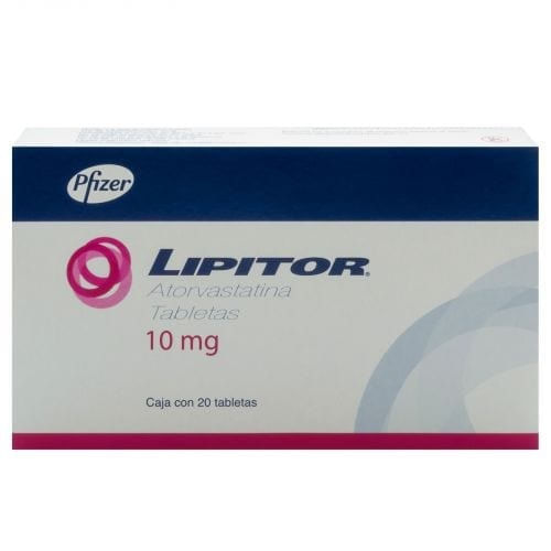 Lipitor 10Mg Con 20 Tabletas (Atorvastatina)