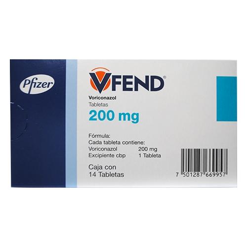 Vfend 200Mg Con 14 Tabletas (Voriconazol)