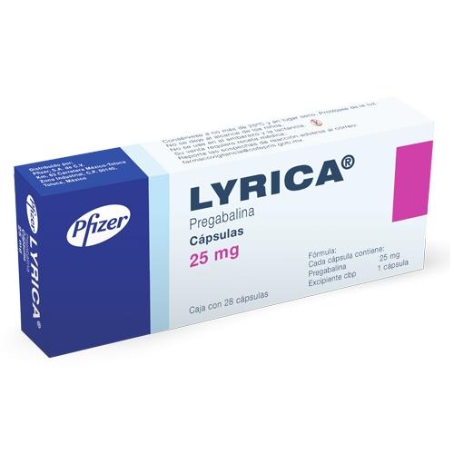 Lyrica 25Mg Con 28 Tabletas (Pregabalina)