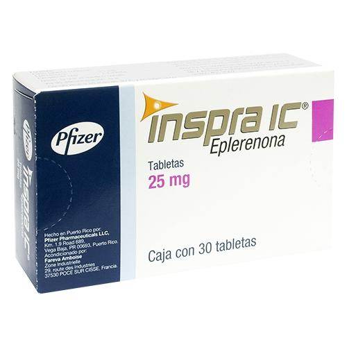 Inspra Ic 25Mg Con 30 Tabletas (Eplerenona) - WeCare Pharma
