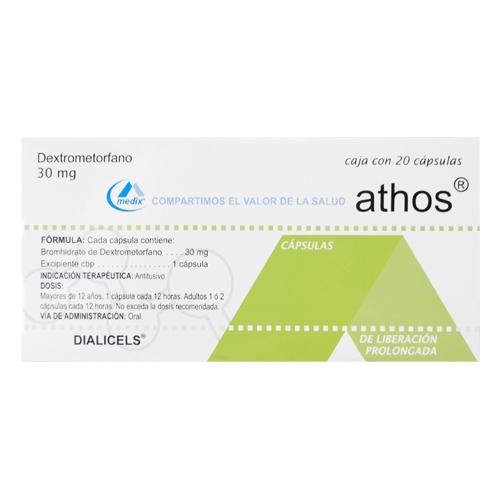 Athos 30Mg Con 20 Capsulas (Dextrometorfano)