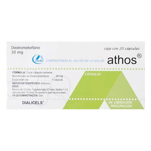 Athos 30Mg Con 20 Capsulas (Dextrometorfano) - WeCare Pharma