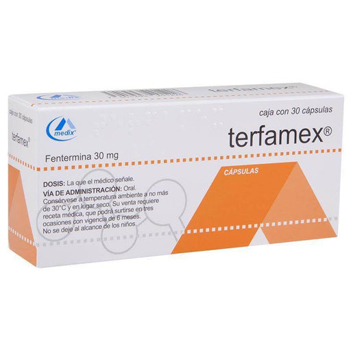 Terfamex (Fentermina) Capsulas 30Mg Con 30 - WeCare Pharma