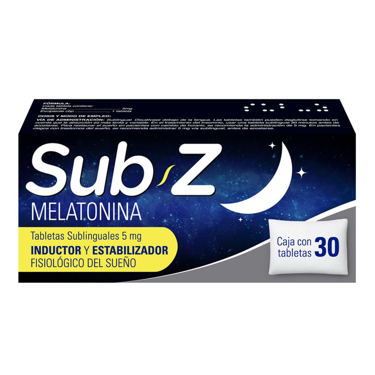 Sub-Z Sl 5Mg Con 30 Tabletas (Melatonina)