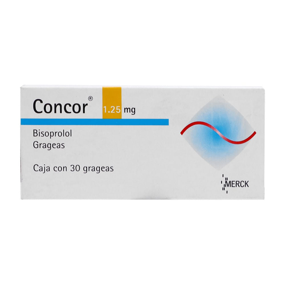 Concor 1.25Mg Con 30 Tabletas (Bisoprolol)