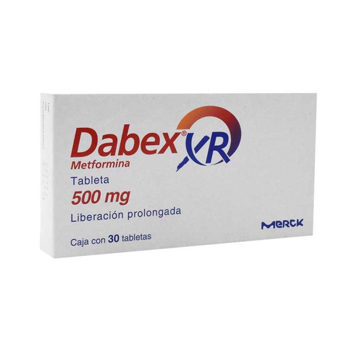 Dabex Xr 500Mg Con 30 Tabletas (Metformina)