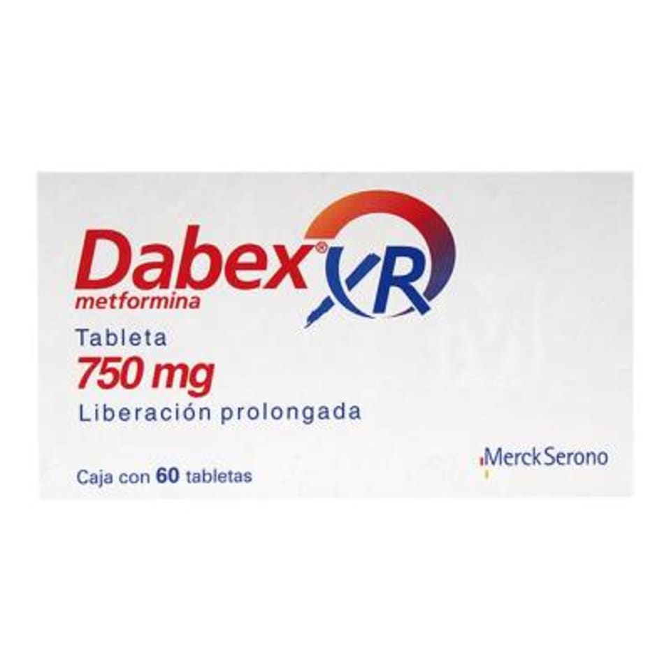 Dabex Xr 750Mg Con 60 Tabletas (Metformina)