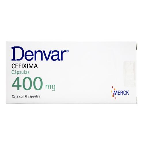 Denvar 400Mg Con 6 Capsulas (Cefixima)