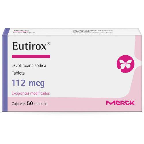 Eutirox 112Mcg Con 50 Tabletas (Levotiroxina Sodica) - WeCare Pharma