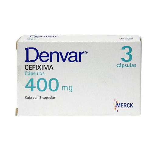 Denvar 400Mg Con 3 Capsulas (Cefixima)