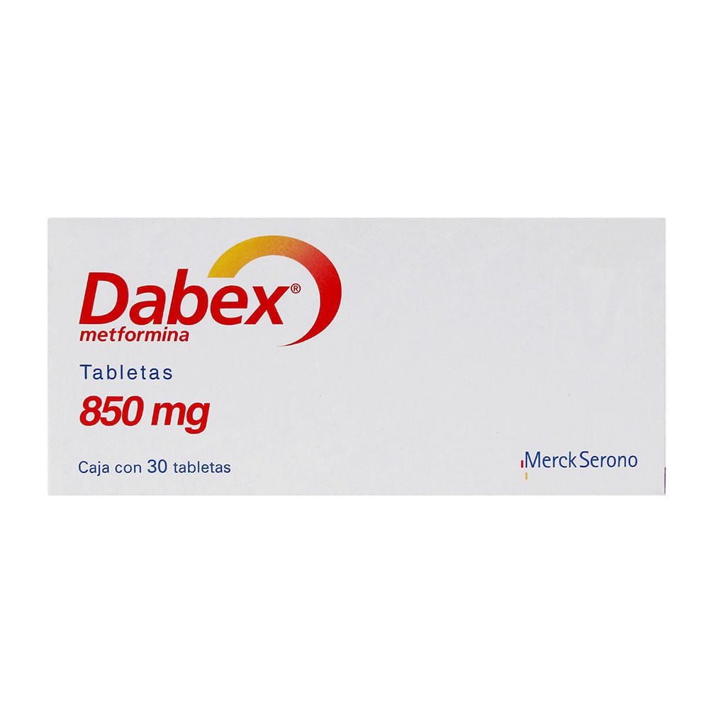 Dabex 850Mg Con 30 Tabletas (Metformina)