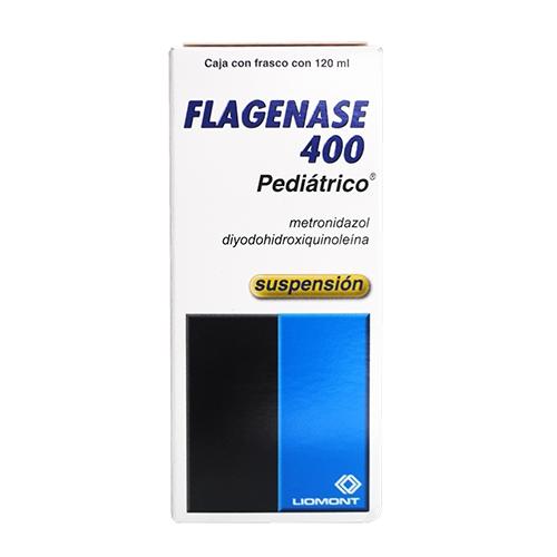 Flagenase 400 Suspensión 400Mg 120Ml (Metronidazol/Diyodohidroxiquinoleina)