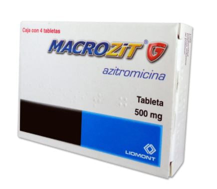 Macrozit G 500Mg Con 4 Tabletas (Azitromicina)