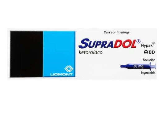 Supradol Jeringa 30Mg Con 1 (Ketorolaco)