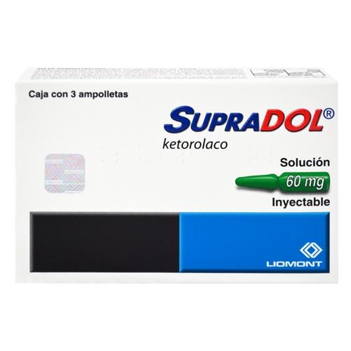 Supradol 60Mg Con 3 Ampulas (Ketorolaco)