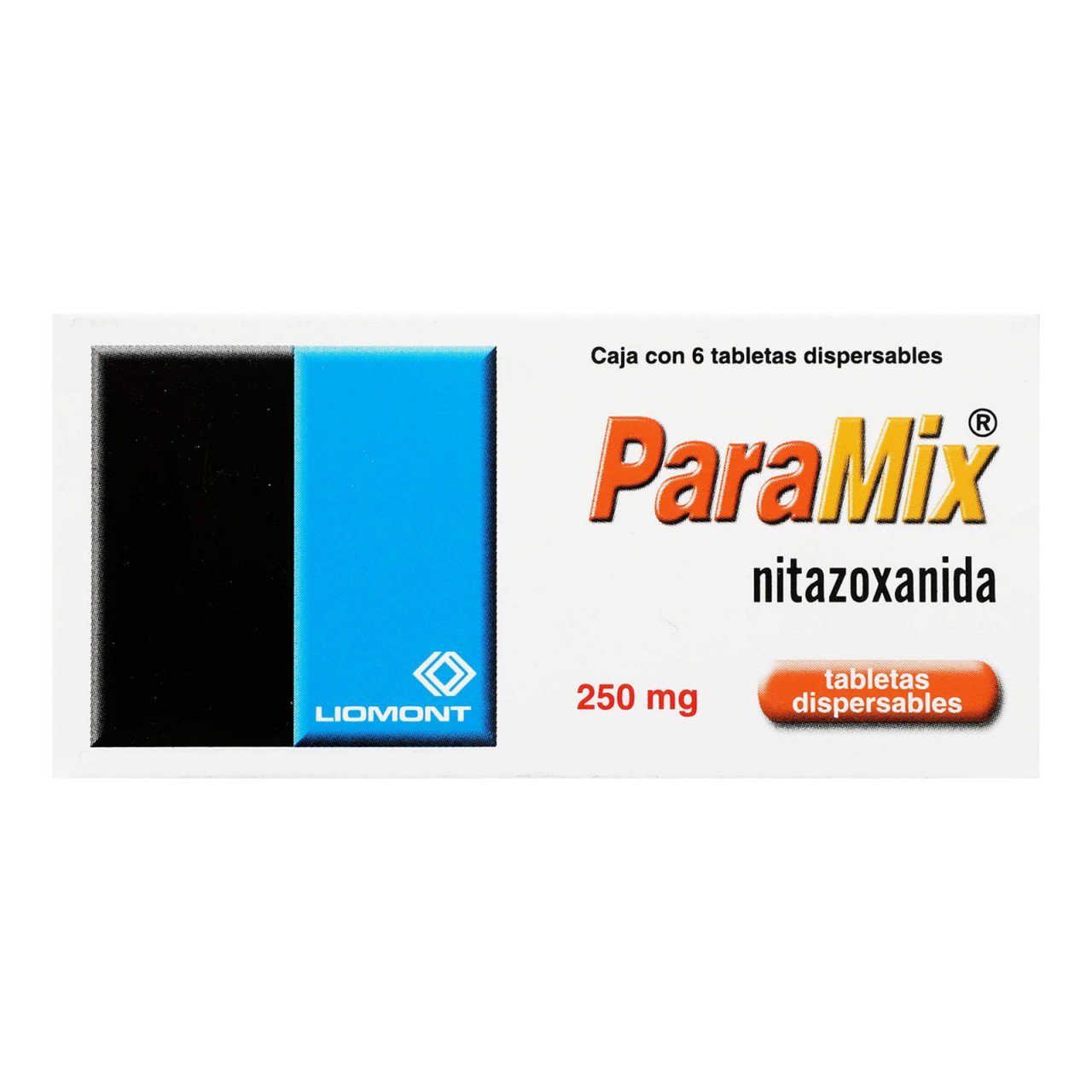 Paramix 250Mg Con 6 Tabletas (Nitazoxanida)