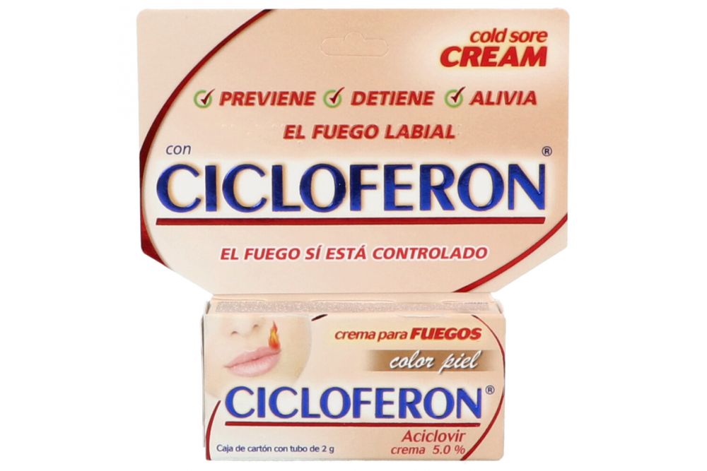 Cicloferon Crema 0.5% Color Piel 2G (Aciclovir)