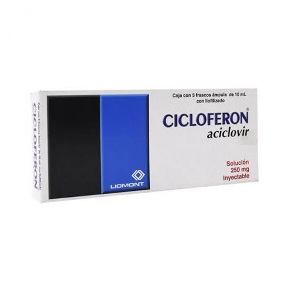 Cicloferonfco 250Mg/10Ml Con 5 Ampulas (Aciclovir)