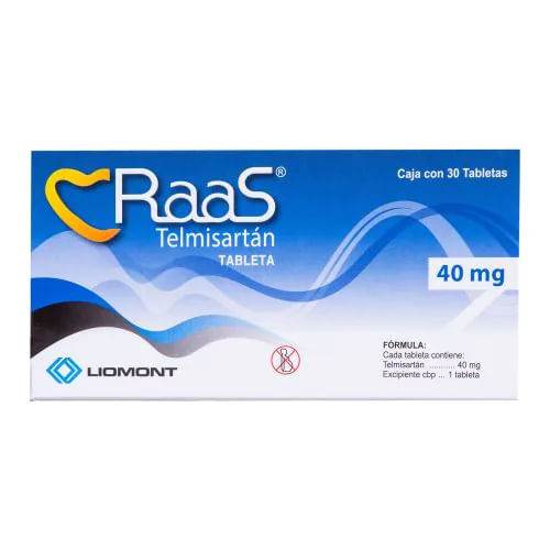 Raas (Telmisartan) Tabletas 40Mg Con 30 - WeCare Pharma
