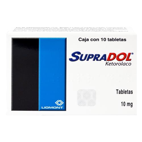 Supradol 10Mg Con 10 Tabletas (Ketorolaco)