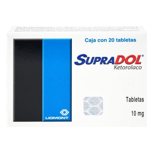 Supradol 10Mg Con 20 Tabletas (Ketorolaco)