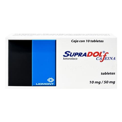 Supradol Cafeina 10Mg/50Mg Con 10 Tabletas (Ketorolaco)