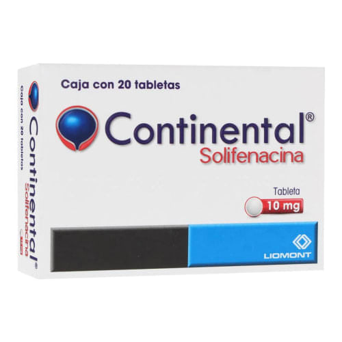 Continental 10Mg Con 20 Tabletas (Solifenacina)