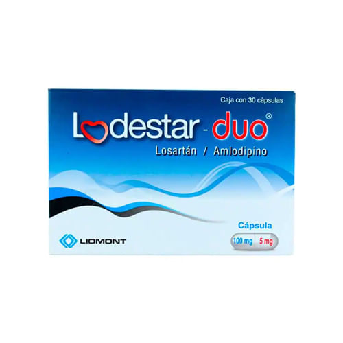 Lodestar-Duo 100Mg/5Mg Con 30 Capsulas (Losartan/Amlodipino)