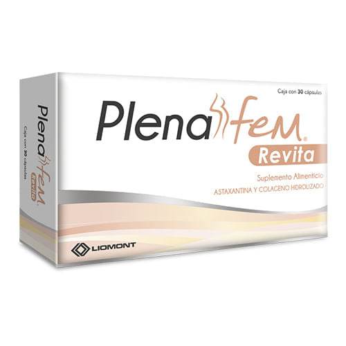 Plenafem Revita Con 30 Capsulas (Astaxantina/Colageno) - WeCare Pharma