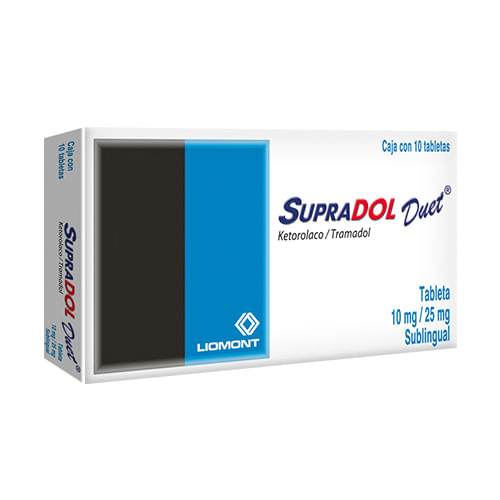 Supradol Duet 10Mg/25Mg Con 10 Tabletas (Ketorolaco/Tramadol) - WeCare Pharma