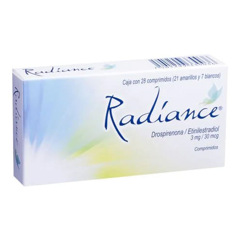 Radiance 3Mg/30Mg Con 28 Comprimidos (Drospirenona/Etinilestradiol)