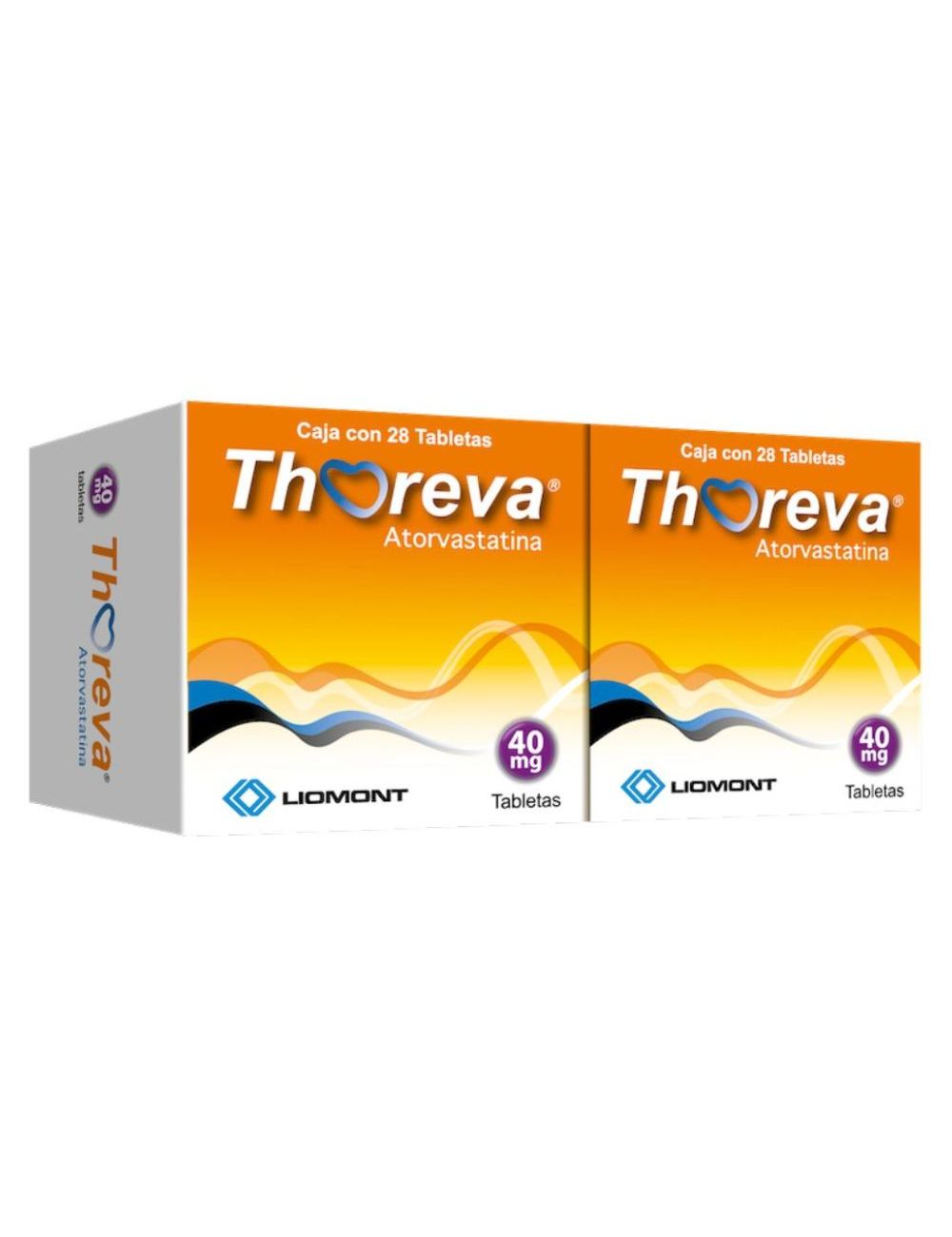 Thoreva Dual 40Mg Con 28 Tabletas (Atorvastatina)